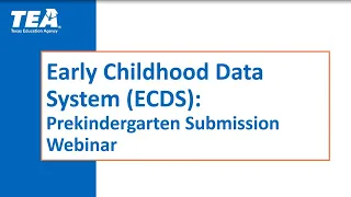 Navigating the Early Childhood Data System Prekindergarten Submission for the 2023-2024 School Year