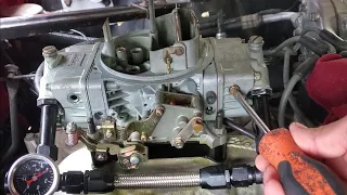How to adjust fuel float level on Holley Carburetor