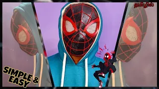 *Cardboard* Miles-Morales Spiderman mask DIY!!
