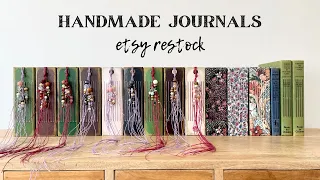 Handmade Vintage Journals | Junk Journal Flip Through | Etsy Shop Restock