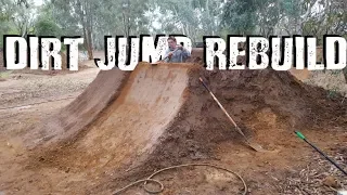 Building Dirt Jumps // Time-lapse