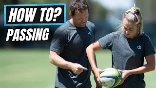 How To Pass A Rugby Ball? | @rugbybricks Peter Breen | Georgia Page