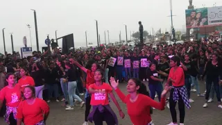 St. Joesph women's college visakhapatnam flash mob @YMCA2k19 #Flashmob #prettygirls #collegegirls