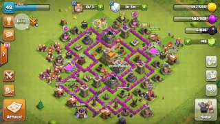 How to attack with no spells in coc th6 and th7! Does it really work!?