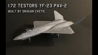 Northrop YF-23 Second Prototype USAF 1/72 Testors Plastic Model FULL VIDEO BUILD