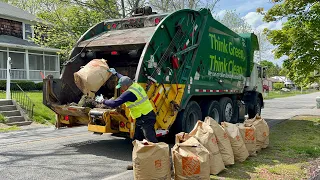WM Garbage Truck Packing Somersets Heavy May Yard Waste
