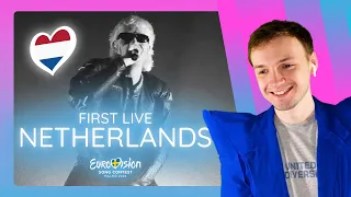 JOOST KLEIN First LIVE with "EUROPAPA" for NETHERLANDS | Eurovision 2024 Reaction (First Live Video)