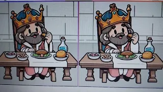 👑🍽️ Тест на внимательность: найдите за 1 минуту 3 отличия между картинками с королевским ужином ⏳