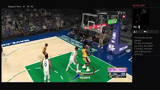 NBA 2K22. Lakers @ Mavericks. PS4 Gameplay