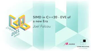 SIMD in C++20 - EVE of a new Era - Joël Falcou - CPPP 2021