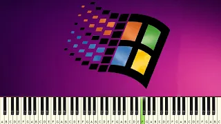 Microsoft Windows 95 Startup Sound - PIANO TUTORIAL