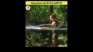 Experiment - 4 | Aluminium foil house| जंगल में बना डाली सुंदर घर