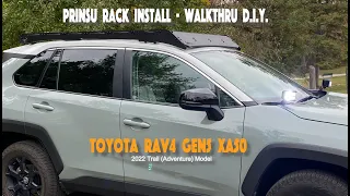 Prinsu Rack Install. D.I.Y. [Toyota Rav4 5th gen] **Complete walk-thru**