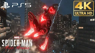 Spider-Man: Miles Morales PS5 - Programmable Matter Suits Free Roam Gameplay (4K HDR 120fps)