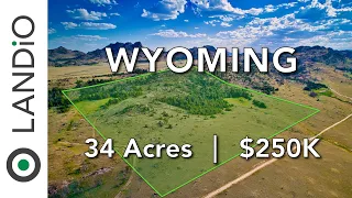 34 Acres of Wyoming Land for Sale bordering BLM Land • LANDIO