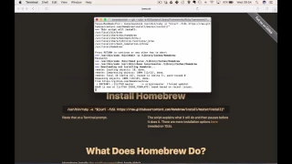 How to install Homebrew and Pygame