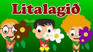 Litalagið | Lög fyrir krakkana | Colour Song | Icelandic Kids Songs