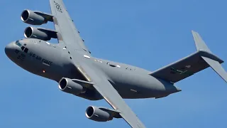 High Speed passes! USAF C-17 Globemaster III Demo - 2023 Abbotsford Airshow