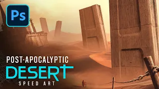 Creating a Post-Apocalyptic Desert in Photoshop || Speed Art