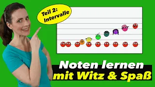 Spielend Noten lernen - Für Kinder leicht erklärt | INTERVALLE | Musikunterricht mit NOTENSCHNUTZIES