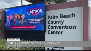 Donald Trump speaks in West Palm Beach as Gov. DeSantis is in Nashhille