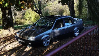 Slammed VW Passat B3 with a Panoramic Roof || Midnight Tribe