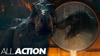 Giganotosaurus Fights Tyrannosaurus Rex (Final Fight) | Jurassic World: Dominion (2022) | All Action