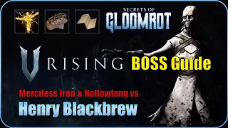 V Rising Gloomrot Boss Guide - Henry Blackbrew - Unlock T3 Research at lvl 61