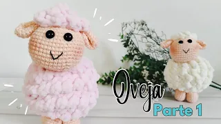 The cutest fluffy AMIGURUMI SHEEP in plush wool   🐑 PART 1