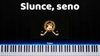Slunce, seno | znělka - Piano tutorial