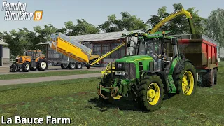 Collection & Storage Grass Using a John Deere 8800 │La Beauce│Multiplayer│FS 19│Timelapse#9