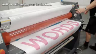 Sign Master Plus 1600 Laminator with Heat Assist Lamination System Video