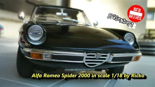 ⛔️ Alfa Romeo Spider 2000 🚗 in 1:18 🚘 by RICKO ⛔️