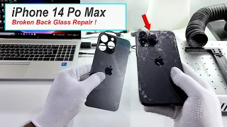 iPhone 14 Pro Max Broken Back Glass Repair By  laser machine
