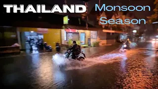 Liquid sunshine in Old Chiang Mai City : When it rains it pours