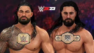 WWE 2K23 - Roman Reigns Vs Seth Rollins Unification Match For The WWE Universal & World Championship