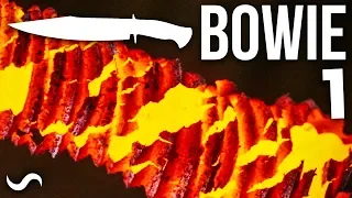 MAKING A BOWIE KNIFE WITH TWIST DAMASCUS!!! Part 1