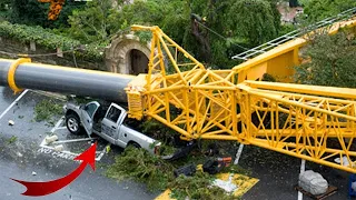 Dangerous Excavator, Crane & Truck Operator Fail Skills | Fastest Heavy Equipment Collapse 2024