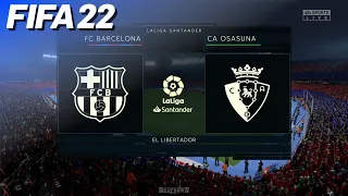 FIFA 22 🇪🇸 FC Barcelona vs. CA Osasuna | PS5