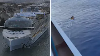 Passenger dies after falling overboard from the world's largest cruise ship