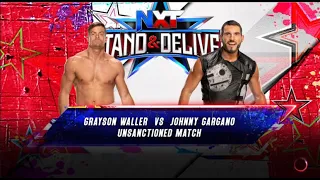 Grayson Waller vs Johnny Gargano - Unsanctioned Match - NXT Stand & Deliver - 04/01/2023 - WWE 2K23