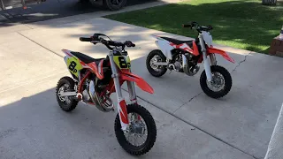 Which KTM is Best? Comparing the 50 Mini, 50SX, and 65SX.