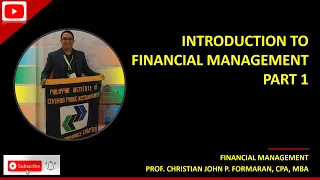 FM101.Introduction to Financial Management Part 1