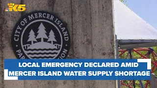 Local emergency declared amid Mercer Island water supply shortage; Fourth of July fireworks prohibit