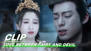 Qingcang fulfills promise of hanging the love lock | Love Between Fairy and Devil EP35 | 苍兰诀 | iQIYI