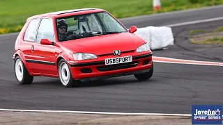 Javelin Trackdays Sprint Series - Blyton Park R1 - USBsport Peugeot 106 12/04/2024