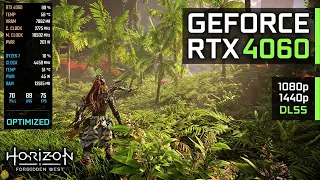 Horizon Forbidden West on RTX 4060 | 1080p, 1440p DLSS 3.5