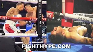 GERVONTA DAVIS ONE-PUNCH KNOCKOUT OF LEO SANTA CRUZ FROM RINGSIDE; IMMEDIATE REACTION & AFTERMATH