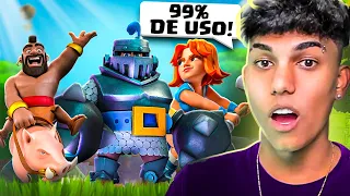 USEI AS 8 MELHORES CARTAS DO CLASH ROYALE NO MESMO DECK!