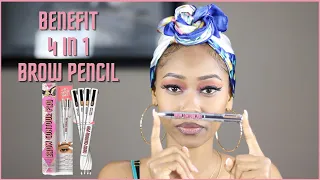 Eyebrow Tutorial Using Benefit Cosmetics Brow Contour Pro 4-in-1 Pencil | Review